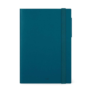 Agenda 2025 Semainier avec Notes 12 x 18 cm Teal Blue - Legami - Rougier et Plé