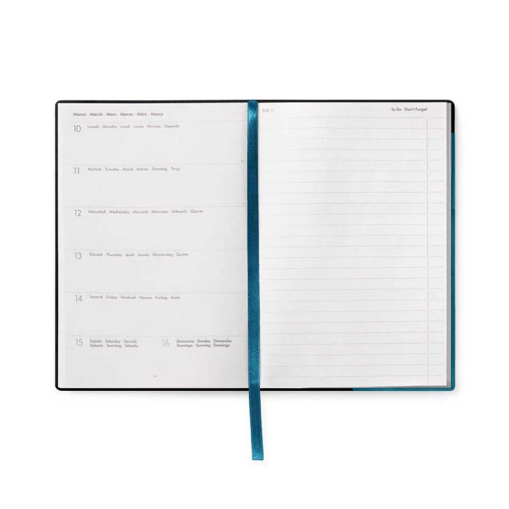 Agenda 2025 Semainier avec Notes 12 x 18 cm Teal Blue - Legami - Rougier et Plé