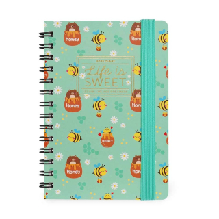 Agenda 2025 Semainier à spirale 8,5 x 13 cm Bee - Legami - Rougier et Plé