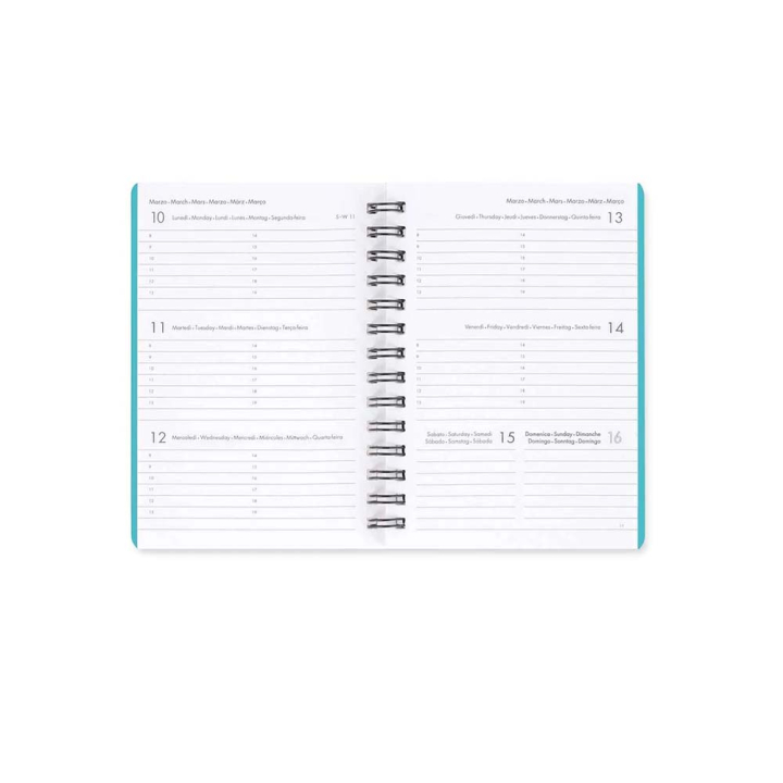 Agenda 2025 Semainier à spirale 8,5 x 13 cm Daisy - Legami - Rougier et Plé