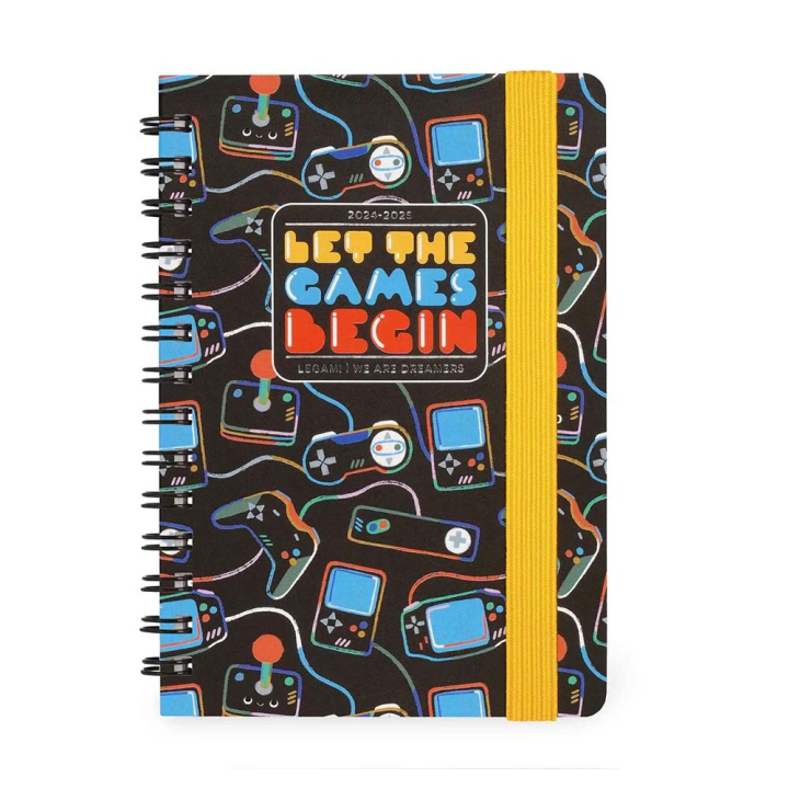 Agenda 2025 Semainier à spirale 8,5 x 13 cm Game Lover - Legami - Rougier et Plé