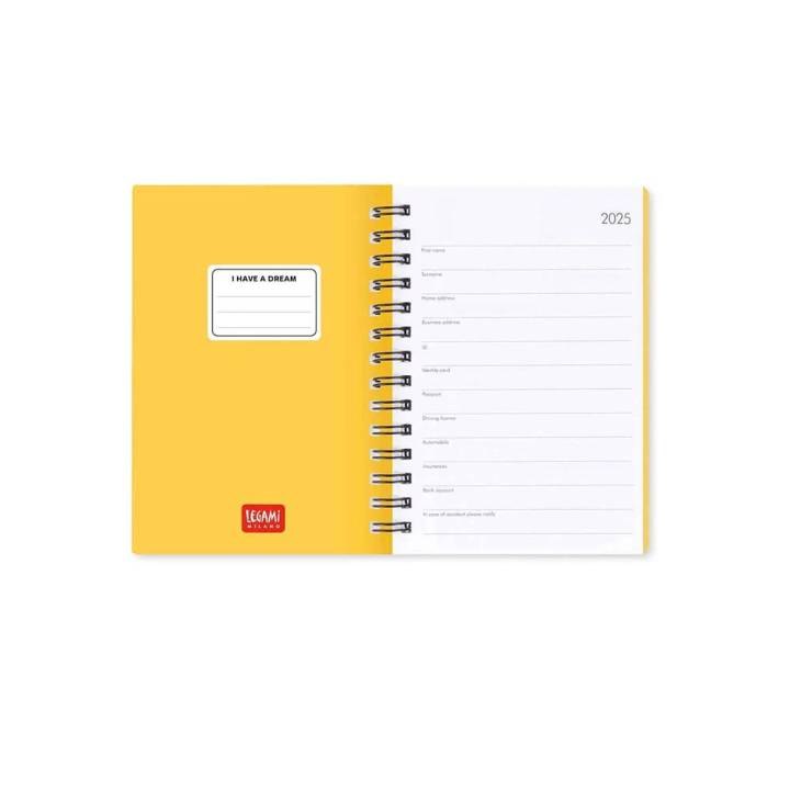 Agenda 2025 Semainier à spirale 8,5 x 13 cm Game Lover - Legami - Rougier et Plé