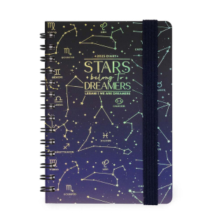 Agenda 2025 Semainier à spirale 8,5 x 13 cm Stars - Legami - Rougier et Plé