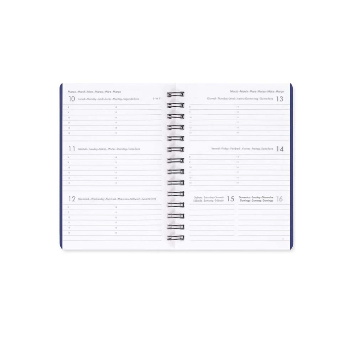 Agenda 2025 Semainier à spirale 8,5 x 13 cm Stars - Legami - Rougier et Plé