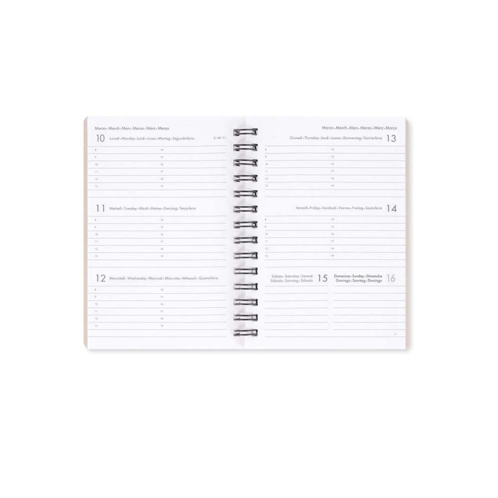 Agenda 2025 Semainier à spirale 8,5 x 13 cm Travel - Legami - Rougier et Plé