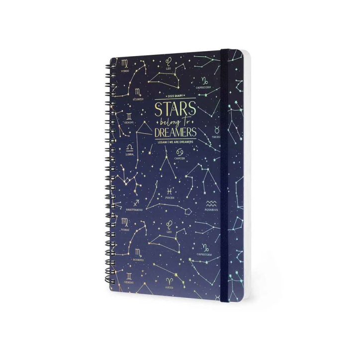 Agenda 2025 Semainier à spirale 15 x 21 cm Stars - Legami - Rougier et Plé
