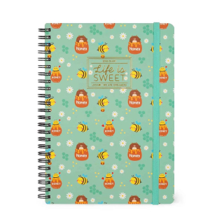 Agenda 2025 Semainier à spirale 15 x 21 cm Bee - Legami - Rougier et Plé