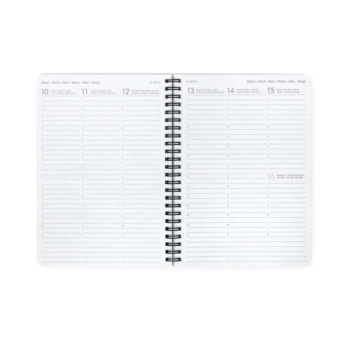 Agenda 2025 Semainier à spirale 15 x 21 cm Bee - Legami - Rougier et Plé