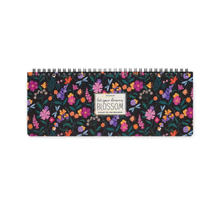 Planificateur de bureau 2025 - 27,2 x 10,2 cm Wild Flowers - Legami - Rougier et Plé
