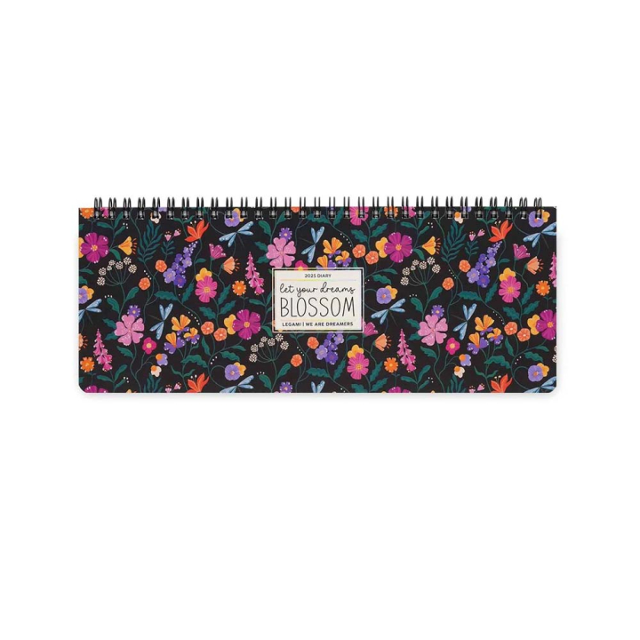 Planificateur de bureau 2025 - 27,2 x 10,2 cm Wild Flowers - Legami - Rougier et Plé