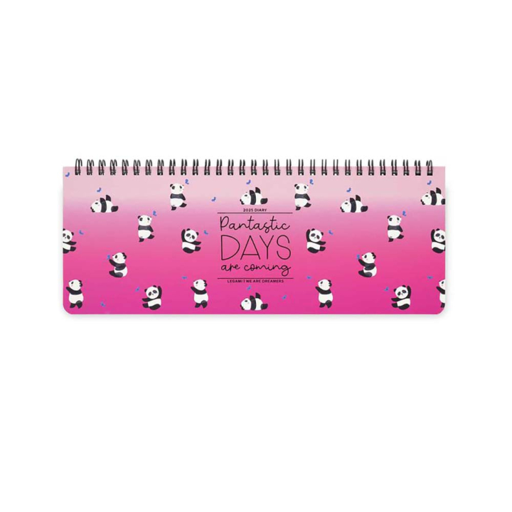 Planificateur de bureau 2025 - 27,2 x 10,2 cm Panda - Legami - Rougier et Plé