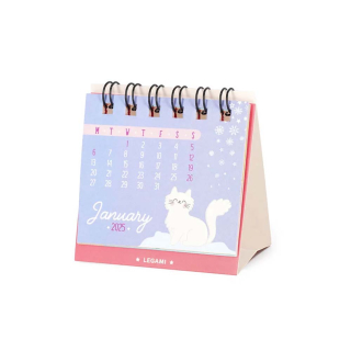 Mini-calendrier 2025 - 5,8 x 5,3 cm Kitty - Legami - Rougier et Plé