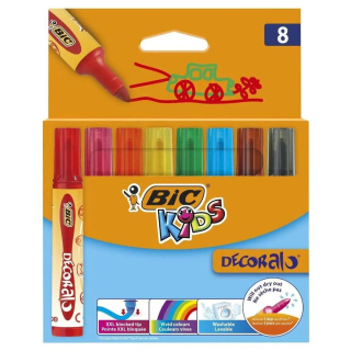Feutre Kids Decoralo Pointe XXL 8 pcs - Bic - Rougier et Plé