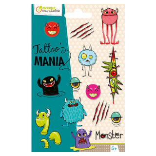 Tatouage Tattoo' Mania Monstres - Avenue Mandarine - Rougier et Plé