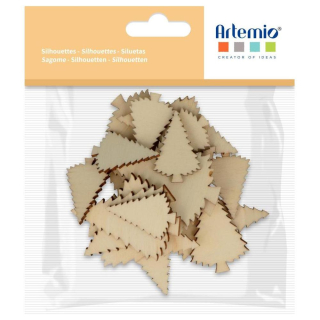 Silhouettes en bois Sapin 21 pcs  - Artemio - Rougier et Plé