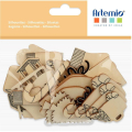 Silhouettes en bois Christmas Time 28 pcs - Artemio - Rougier et Plé