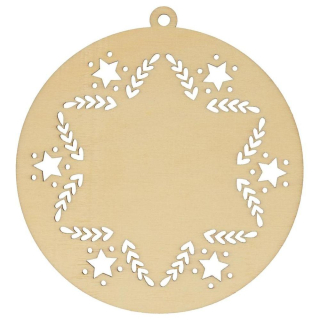 Silhouettes en bois 3 pcs Noël Étoile - Artemio - Rougier et Plé