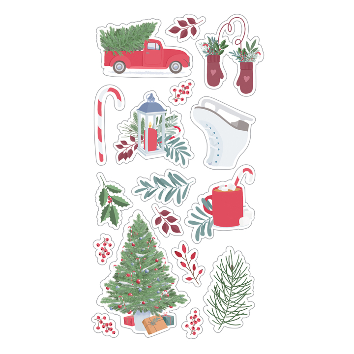 Stickers Transparents Christmas Time - Artemio - Rougier et Plé