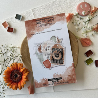 Découpes en papier Die cuts Terracotta - Chou & Flowers - Rougier et Plé