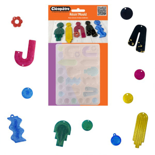 Moule silicone Résin'Mould Bijoux graphiques - Cléopatre - Rougier et Plé