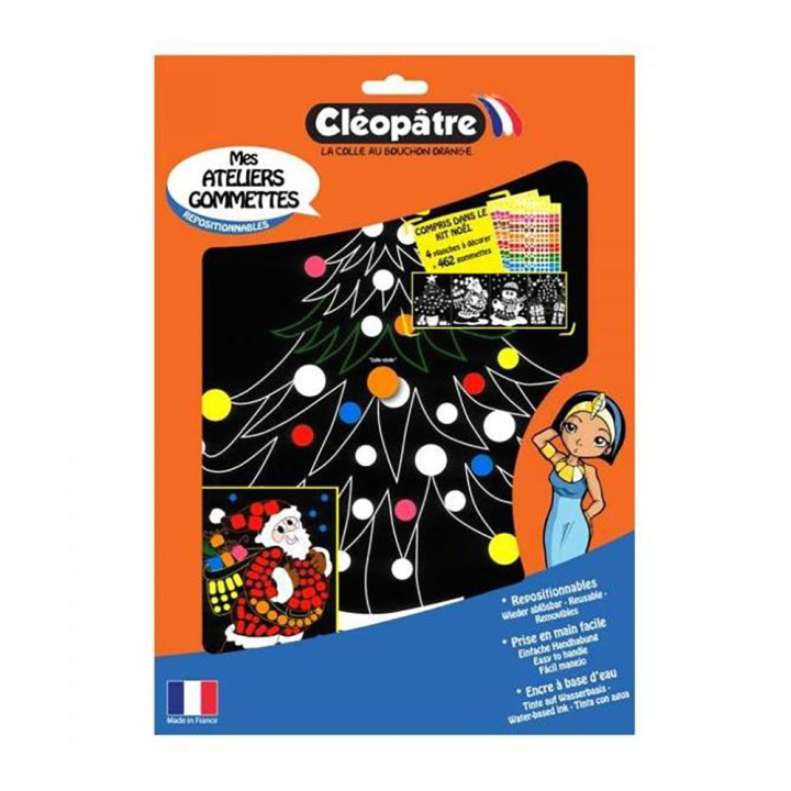 Atelier Gommettes 462 pcs + 4 planches Noël - Cléopatre - Rougier et Plé