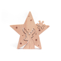 Centre de table en bois Renne amovible 15 x 14 x 2 cm - Graine Créative - Rougier et Plé