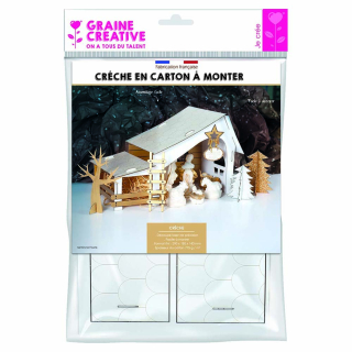 Maquette en carton Crèche à personnaliser 29 x 18 x 14 cm - Graine Créative - Rougier et Plé
