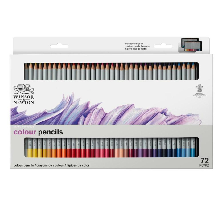 Crayons de couleur Studio Collection 72 pcs - Winsor & Newton - Rougier et Plé