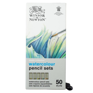 Crayons de couleur aquarellables Studio Collection 50 pcs - Winsor & Newton - Rougier et Plé