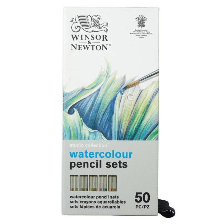 Crayons de couleur aquarellables Studio Collection 50 pcs - Winsor & Newton - Rougier et Plé