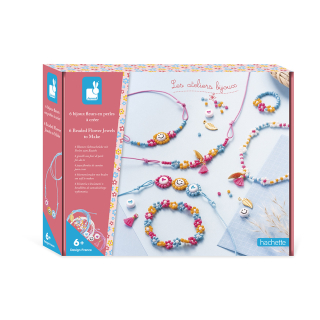 Coffret 6 Bijoux Fleurs en Perles à Créer - Janod - Rougier et Plé