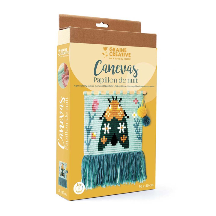 Kit de canevas Papillon de nuit - Graine Créative - Rougier et Plé