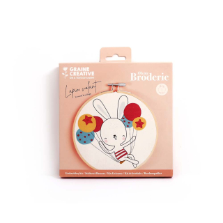 Kit de broderie partielle Lapin volant - Graine Créative - Rougier et Plé