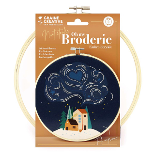 Kit de broderie partielle Nuit étoilée - Graine Créative - Rougier et Plé