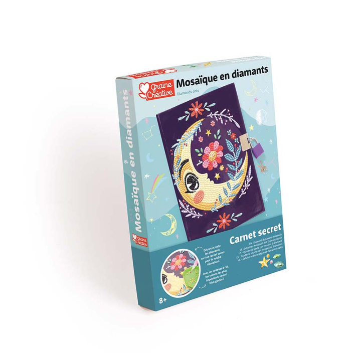 Carnet secret Couvertures à décorer Mosaïque en diamants - Graine Créative - Rougier et Plé