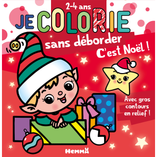 Album de coloriage Je colorie sans déborder C'est Noël ! - Hemma - Rougier et Plé