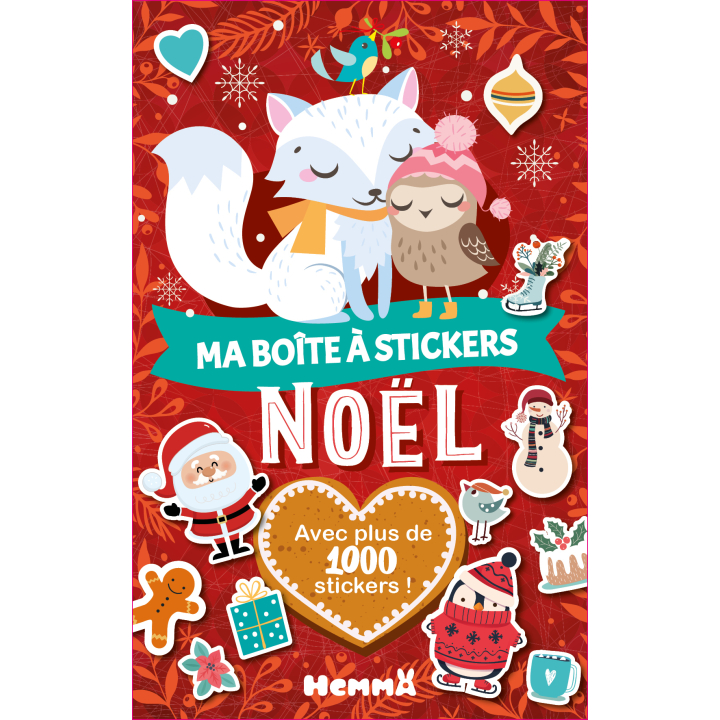 Ma boîte à stickers Noël 1000 pcs - Hemma - Rougier et Plé