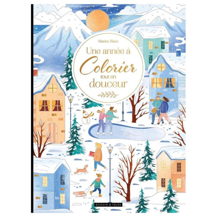 Livre une année à colorier tout en douceur - Dessain et Tolra - Rougier et Plé
