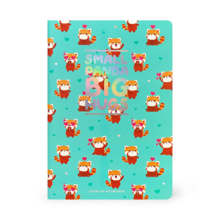 Cahier 14,2 x 21 cm Uni Red Panda - Legami - Rougier et Plé