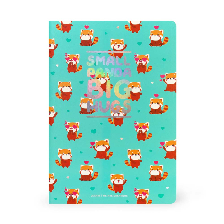 Cahier 14,2 x 21 cm Uni Red Panda - Legami - Rougier et Plé