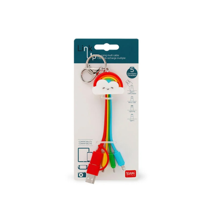 Câble De Recharge Multiple Rainbow - Legami - Rougier et Plé