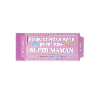 Carnet de 24 Bons Super Maman - Legami - Rougier et Plé