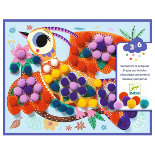 Coffret créatif Silhouette et pompons - Djeco - Rougier et Plé