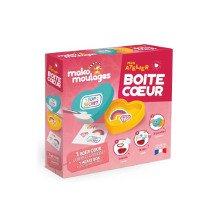 Moulage Mon atelier boîte cœur - mako moulages - Rougier et Plé
