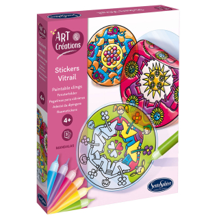 Coffret Art & Créations Stickers vitrail Mandalas - Sentosphère - Rougier et Plé