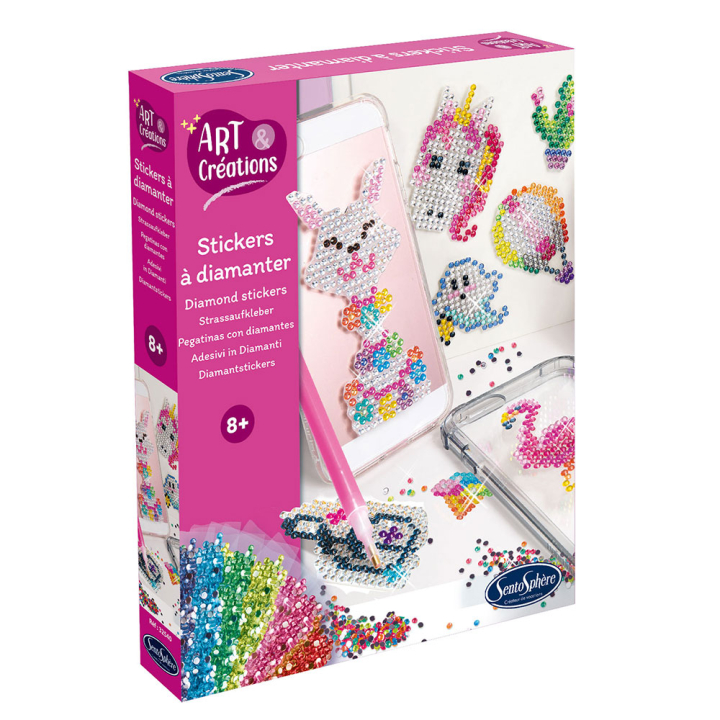 Coffret Art & Créations Stickers à diamanter - Sentosphère - Rougier et Plé