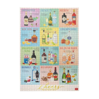 Puzzle 1000 pièces Cocktails Cheers - Legami - Rougier et Plé