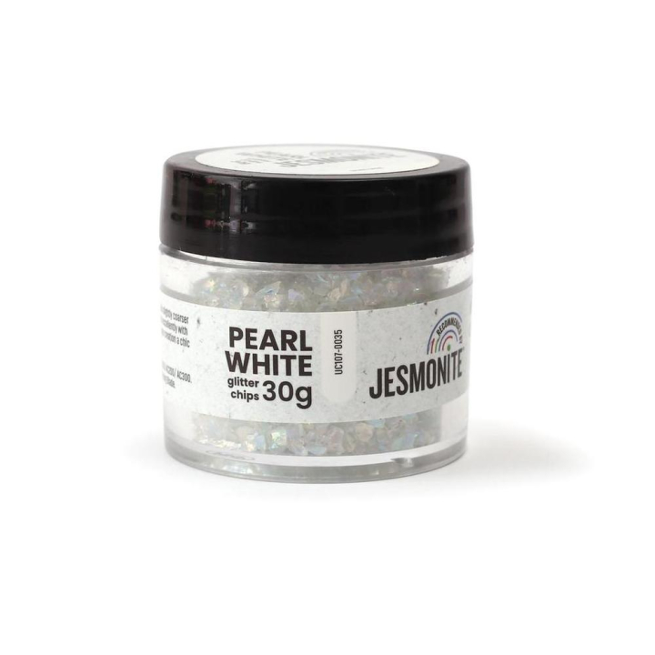 Paillettes de verre 30 g Blanc Irisé - Jesmonite - Rougier et Plé