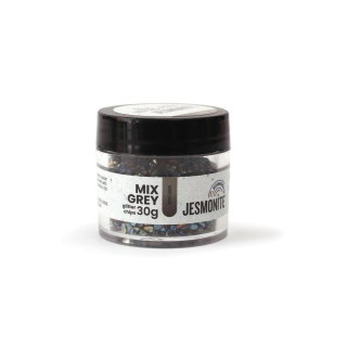 Paillettes de verre 30 g Mélange gris - Jesmonite - Rougier et Plé