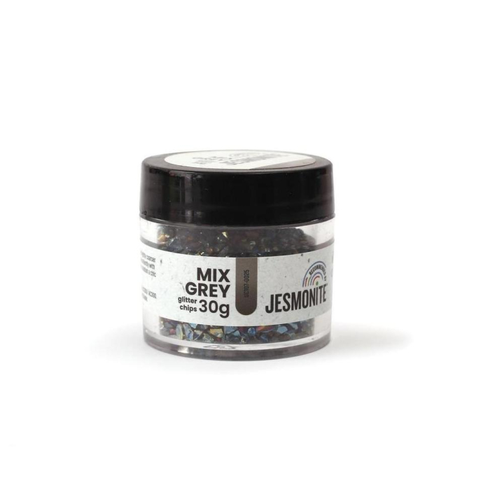 Paillettes de verre 30 g Mélange gris - Jesmonite - Rougier et Plé
